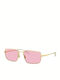 Ray Ban Sunglasses with Gold Metal Frame and Pink Lens RB3669 001/Q3