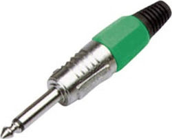 LZ401 Plug 6.3mm Jack mono male Green