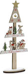 Iliadis Christmas Decorative Wood Tree 31cm Beige