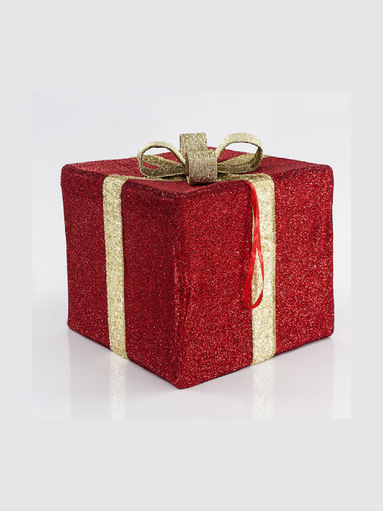 Eurolamp Christmas Fabric Figure Box Red 40x40x42cm