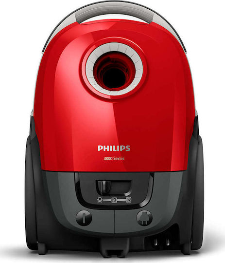 Philips Performer Compact Vacuum Cleaner 900W Bagged 3lt Red