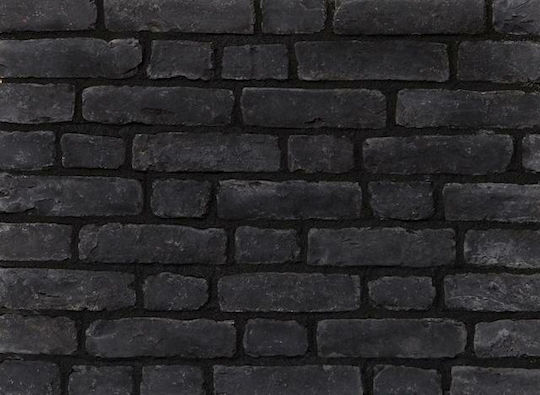 Hellas Stones Attica Rustic Black Cărămidă pentru placare pereți 22.6x11.6cm