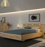 Κρεβάτι Υπέρδιπλο Ξύλινο Confidence 160x200cm