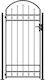 vidaXL Metal Fence Gate with Spears in Black Co...