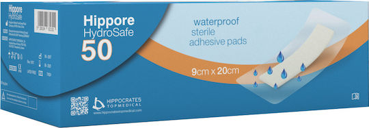 Hippocrates Topmedical Hydrosafe Αυτοκόλλητες Γάζες 50τμχ