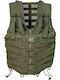 Mil-Tec Kampfweste Khaki Militärweste mit Taschen Khaki