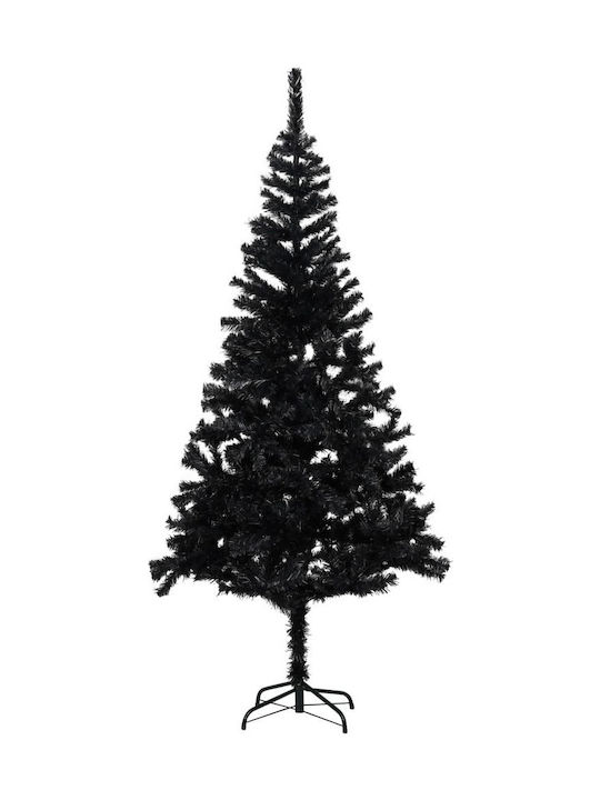 Christmas Black Tree with Metallic Base H180cm