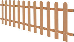 vidaXL Wooden Fence in Brown Color 60cm x 2.0m