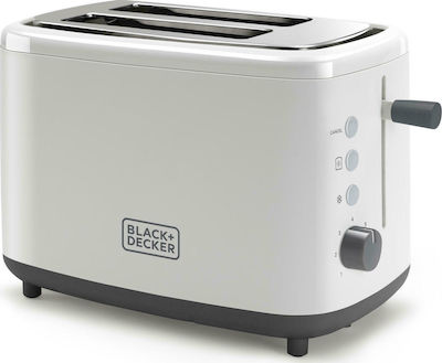 Black & Decker BXTO820E Toaster 2 Slots 820W White