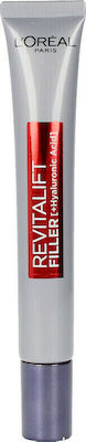 L'Oreal Paris Revitalift Filler Hidratante, Anti-îmbătrânire și Tonifiant Cremă Pentru Ochi cu Acid Hialuronic 15ml