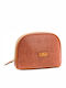Toiletry Bag in Tabac Brown color 22cm