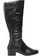 Caprice Leather Women's Boots Black 9-25500-25 019