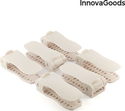 InnovaGoods Θήκη Αποθήκευσης για Παπούτσια Πλαστική σε Λευκό Χρώμα 26x10x19cm V0100964 6τμχ