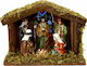 Small Illuminated Manger 20x15x15 cm