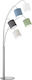 Fischer Honsel Annecy Floor Lamp H180xW80cm. with Socket for Bulb E14 Multicolour