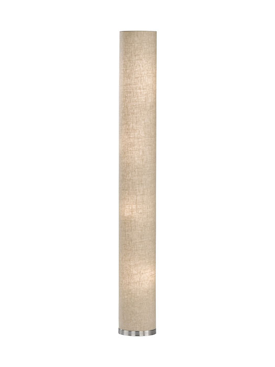 Fischer Honsel Thor Floor Lamp H156xW19cm. with Socket for Bulb E14 Beige