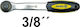 Vorel Ratchet 3/8" 20cm with 72 Blades