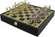 AristonLab Greek Mythology Discobolus Handmade Chess Metal with Pawns 33.6x33.6cm