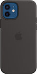 Apple Silicone Case with MagSafe Silicone Back Cover Black (iPhone 12 / 12 Pro)