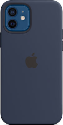 Apple Silicone Case with MagSafe Back Cover Deep Navy (iPhone 12 / 12 Pro)