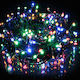 100 Becuri de Crăciun LED 8Pentruunsitedecomerțelectronicîncategoria"LuminideCrăciun",specificațiileunitățiisunturmătoarele: Colorate în Șir de caractere cu Cablu verde și Programe 93-1002 XMASfest