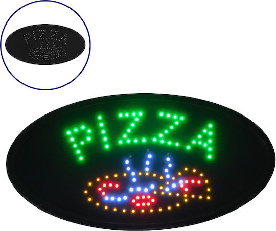 GloboStar Πινακίδα LED με Κίνηση Μονής Όψης 48x25cm Κόκκινο / Μπλε / Πορτοκαλί / Πράσινο