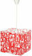 Jilda Lighting Red Labyrinth Pendant Light Single-Light Red