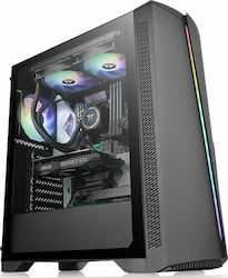 Thermaltake H350 TG RGB Jocuri Middle Tower Cutie de calculator Negru