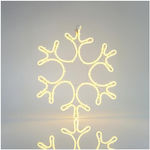 Eurolamp Φωτιζόμενη Χριστουγεννιάτικη Διακοσμητική Φιγούρα Λευκή Ρεύματος με Φωτοσωλήνα 45x35x35εκ. Εξωτερικής Χρήσης