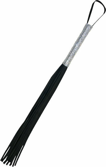Sportsheets Sex & Mischief Sparkle Flogger Μαστίγιο σε Μαύρο Χρώμα