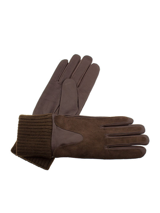 Guy Laroche Braun Leder Handschuhe