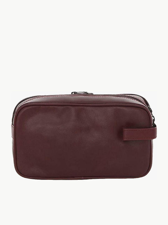 Herren Necessaire 125-026 in Burgundisch Farbe 24.5cm