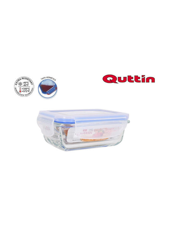 Quttin Lunch Box Glass Blue 180ml 1pcs