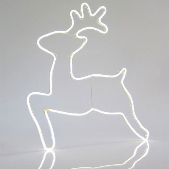 Eurolamp Weihnachtlicher Lichtschlauch in Form von Rentier Weiß 58x65cm