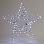 Eurolamp Χριστουγεννιάτικο Διακοσμητικó Κρεμαστό Αστέρι Φωτιζόμενο Πλαστικό Λευκό 60x14x60εκ.
