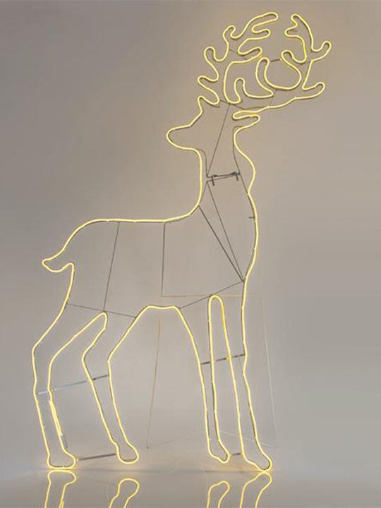 Eurolamp Christmas Rope Light in Shape Reindeer White 180x104x104cm