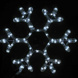 Eurolamp Christmas Outdoor Illuminated Flake Figure White Electric with Light Tube 38x36cm