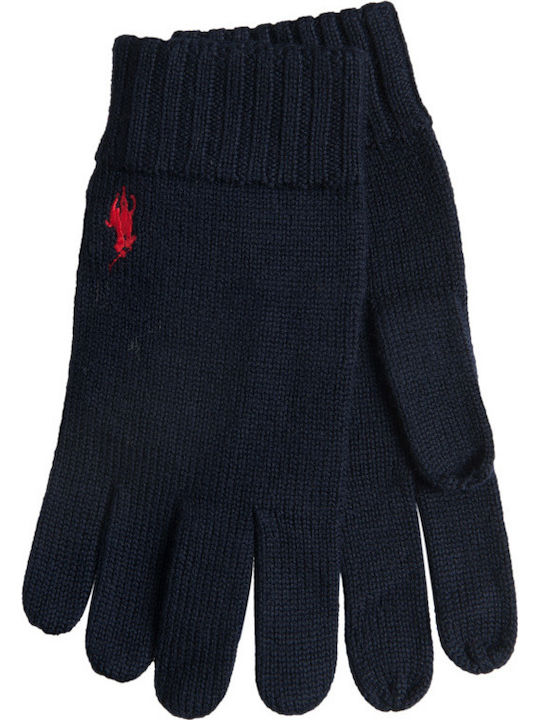 Ralph Lauren Navy Μπλε Ανδρικά Μάλλινα Γάντια