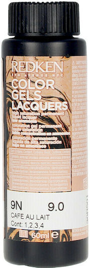 Redken Color Gels Lacquers Vopsea De Păr 9N Cafe Au Lait 60ml