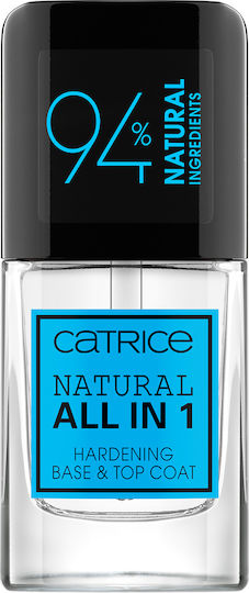 Catrice Cosmetics All In 1 Hardening Основно покритие / Топ покритие за Обикновени Лакове 10.5мл