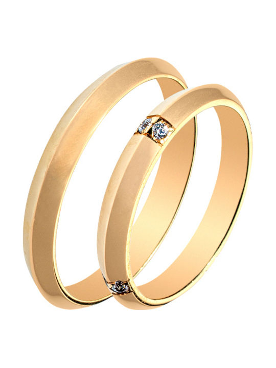 Maschio Femmina Sottile Wedding Rings