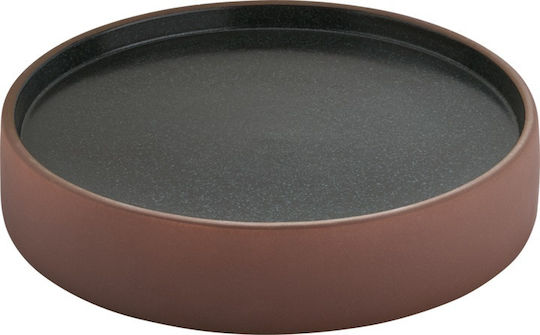 Playground Teller Suppe Keramik Braun mit Durchmesser 21cm