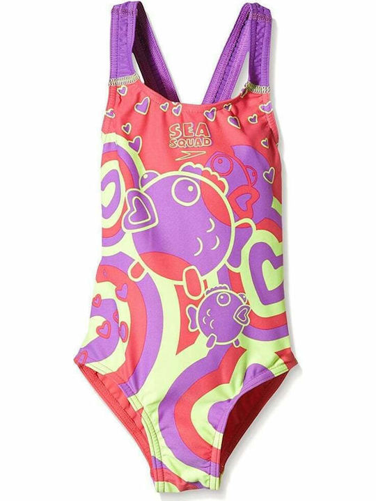 Speedo Seasquad Swimsuit Kinder Badeanzug Einte...