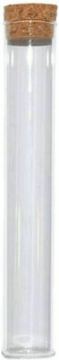 Bottle for Wedding Favor Γυάλινος Σωλήνας με Φελλό για Μπομπονιέρες 15x2.5cm