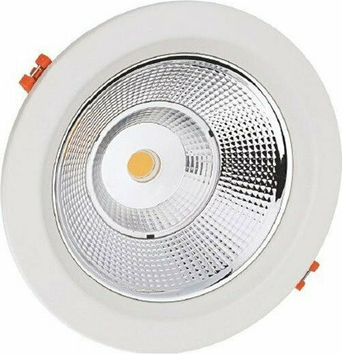 Aca Στρογγυλό Χωνευτό LED Panel 40W με Φυσικό Λευκό Φως 4000K 22.5εκ.