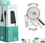 LaptOn Laptop Charger 85W 18.5V 4.6A for Apple with Detachable Power Cable