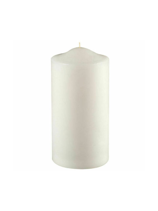 HOMie Decorative Candle Λευκό 7x14cm