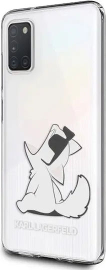 Karl Lagerfeld Choupette Fun Umschlag Rückseite Kunststoff Transparent (Galaxy A31)