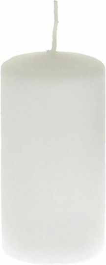 Iliadis White Pillar Candle Iliadis White Pillar Candle