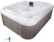 Astral Pool Mars Spa Freistehende Badewanne Bioethanol Kamine im Freien mit Hydrotherapie 213x160cm